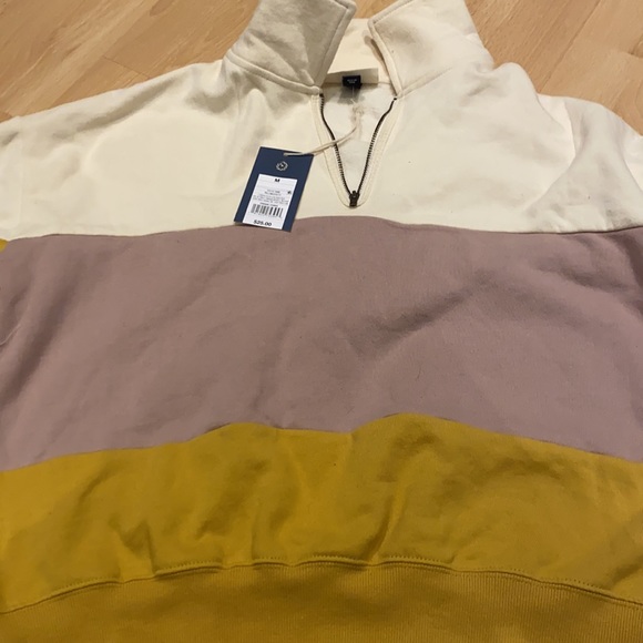 NWT Crop block color sweater - Picture 2 of 3